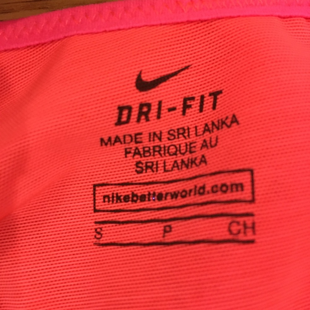 Nike NEON pink Nike Dri-Fit‎ Racerback Sports Bra Small - Picture 3 of 4